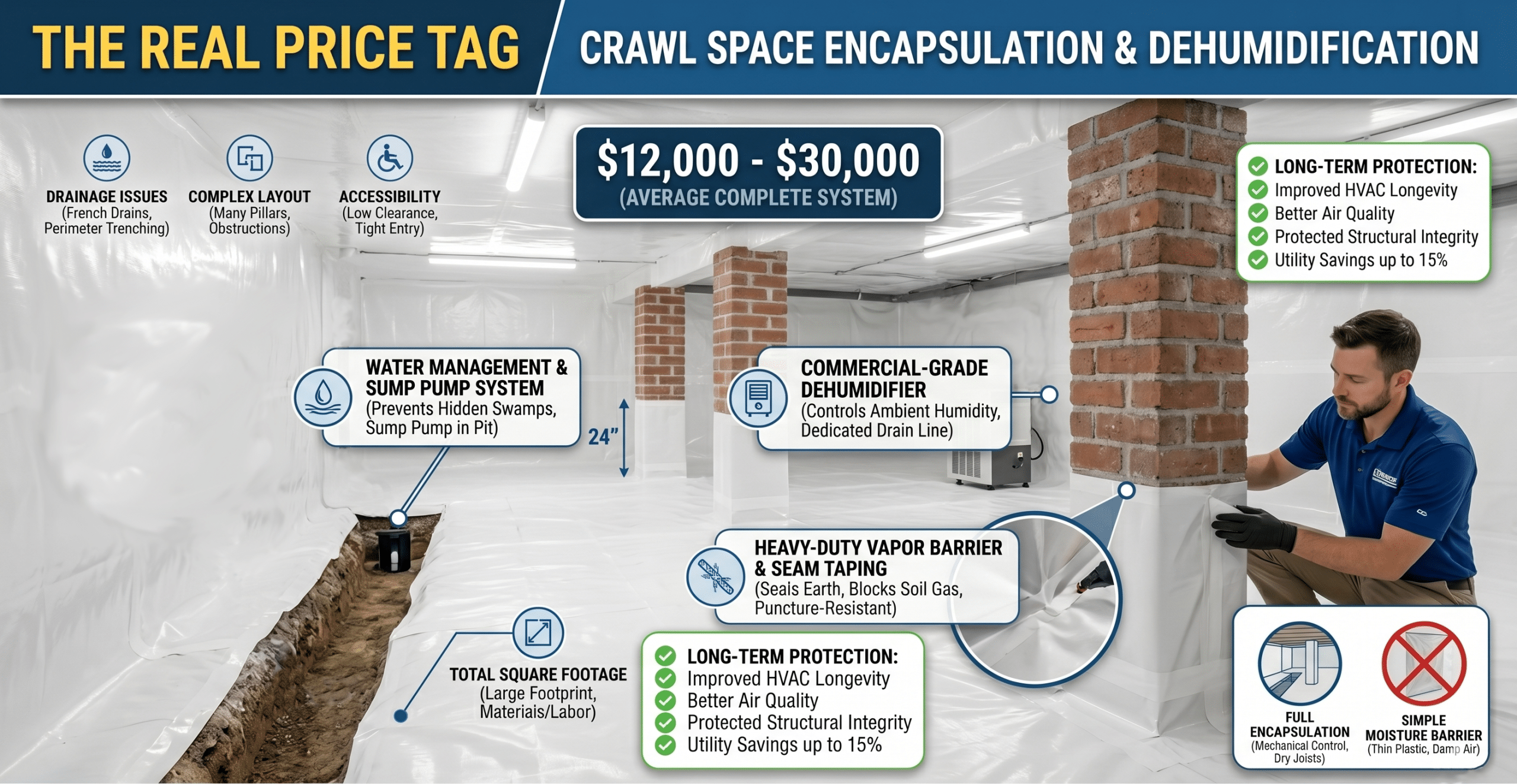 How Much Does Crawl Space Encapsulation Cost Pricing Guide blog picture