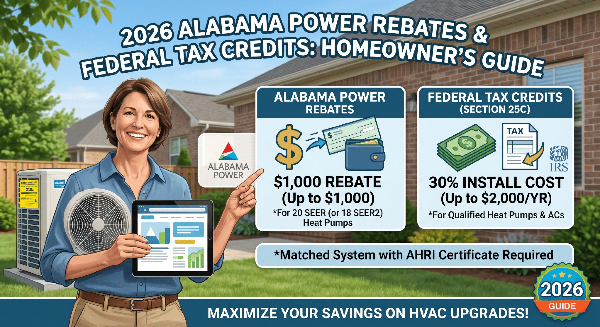 Alabama Power Rebates and Federal Tax Credits A 2026 Guide