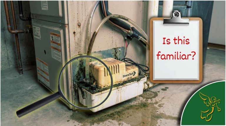 clogged condenstate pump graphic