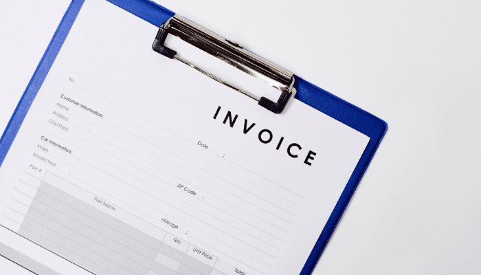 hvac invoice