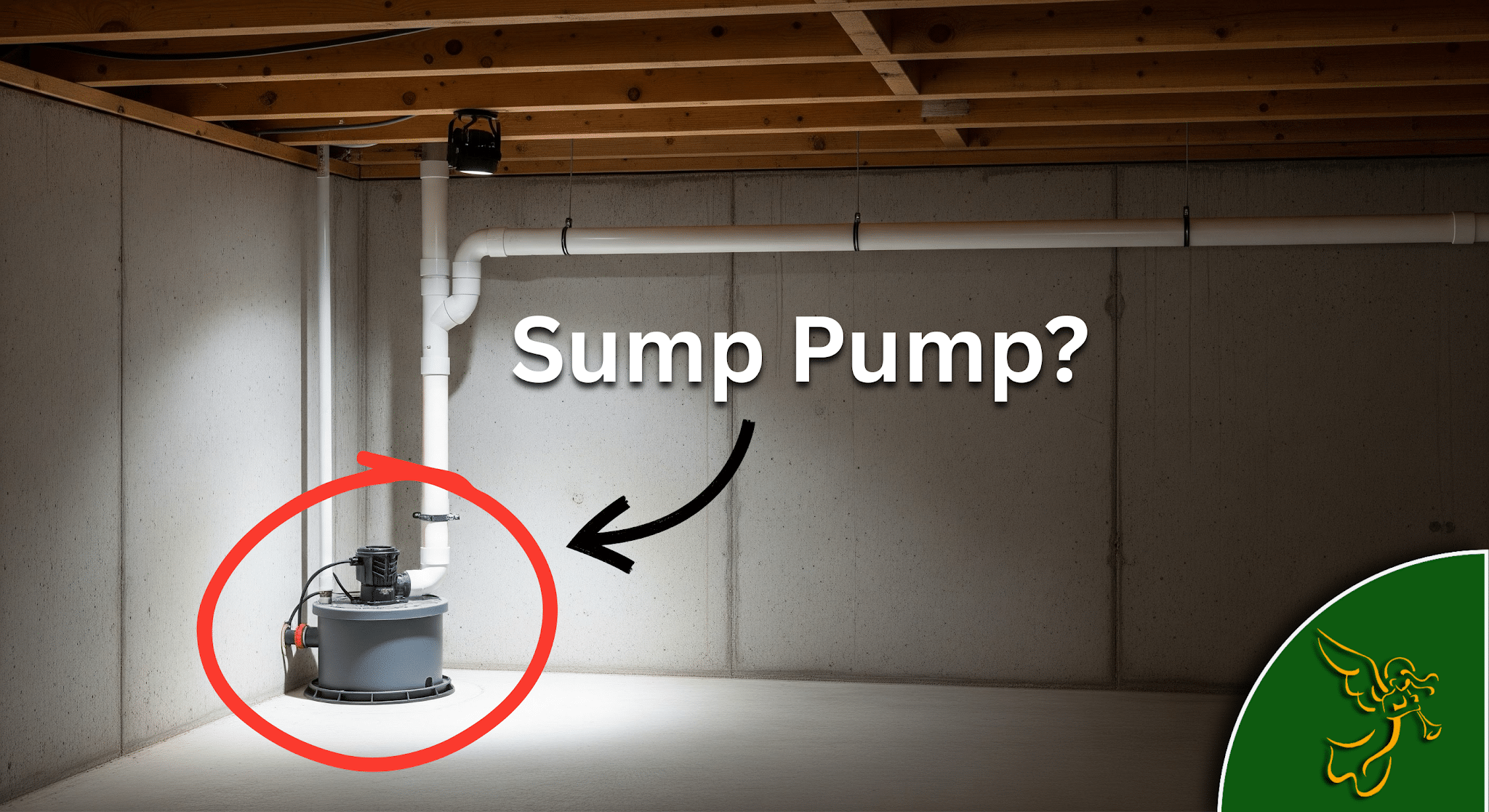 sump pump in basement