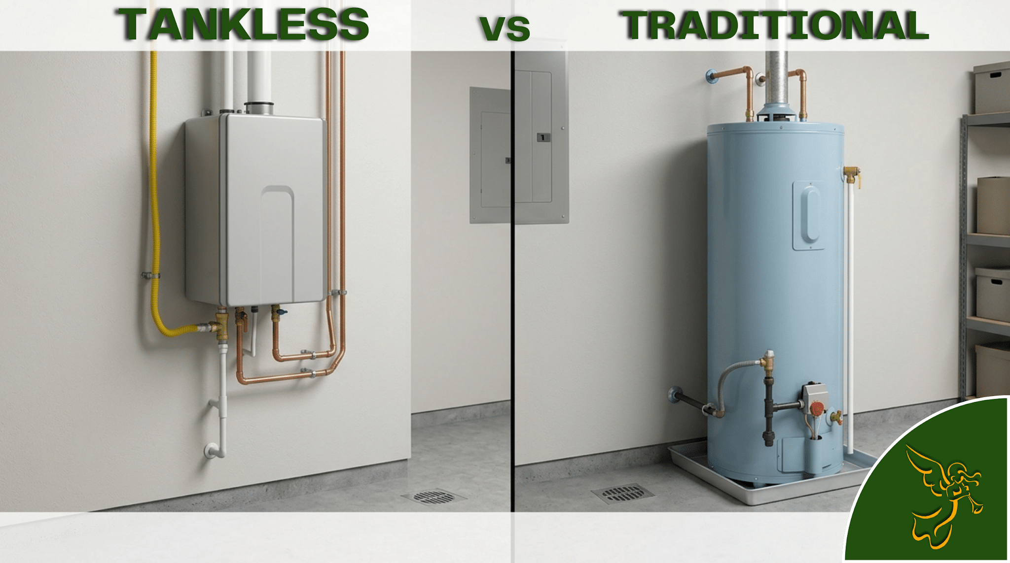 tankless vs traditional water heater comparison
