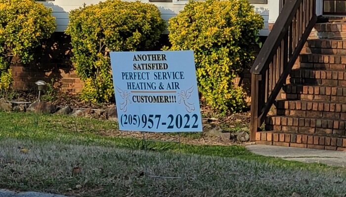 yard sign 2 perfect service